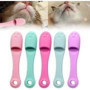 Cat Chin Brush, 2025 New Silicone Pet Finger Toothbrush, Dog Tooth Brush with Improved Design, Cat Finger Toothbrush for Pet Dental Care, Silicone Brush for Cats Chin Cleaning Tool (5)